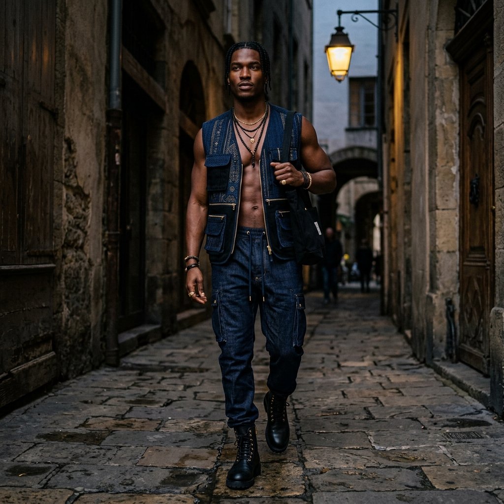 Drawstring Pants & Vest